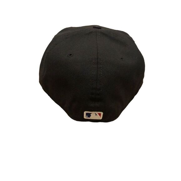 New Era New York Yankees World Series Patch 59FIFTY Fitted Hat Cap Size 7 3/4 - Picture 4 of 5